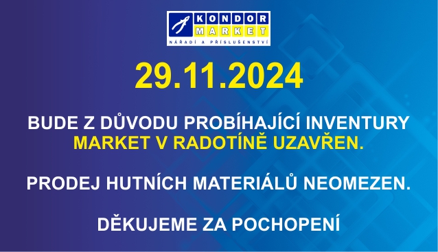 Inventura marketu Radotín 2024