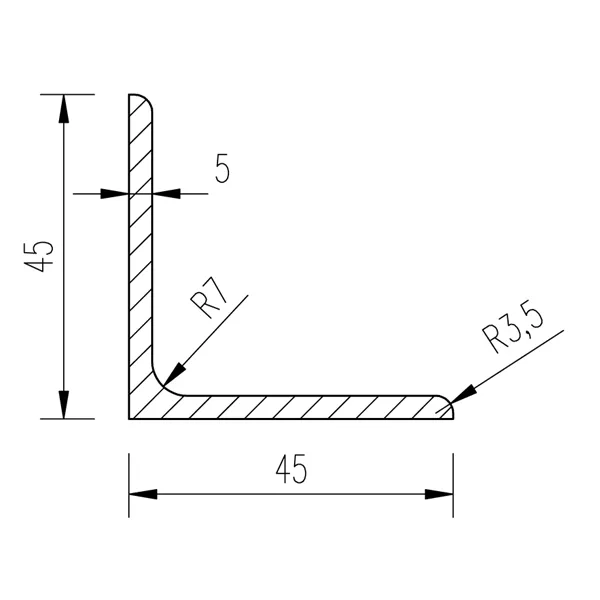 L 45x45x5