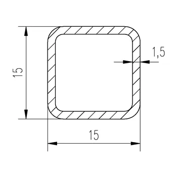 Jekl 15x15x1,5