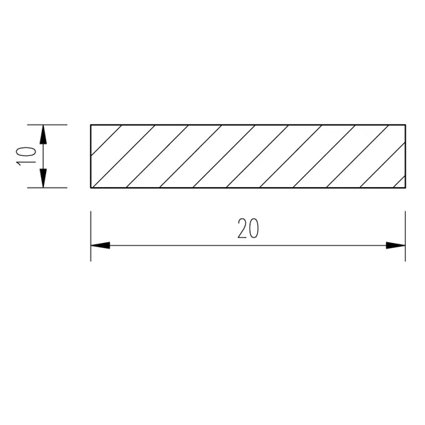 Ocel plochá 20x10