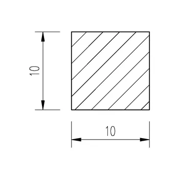 Ocel čtvercová 10mm