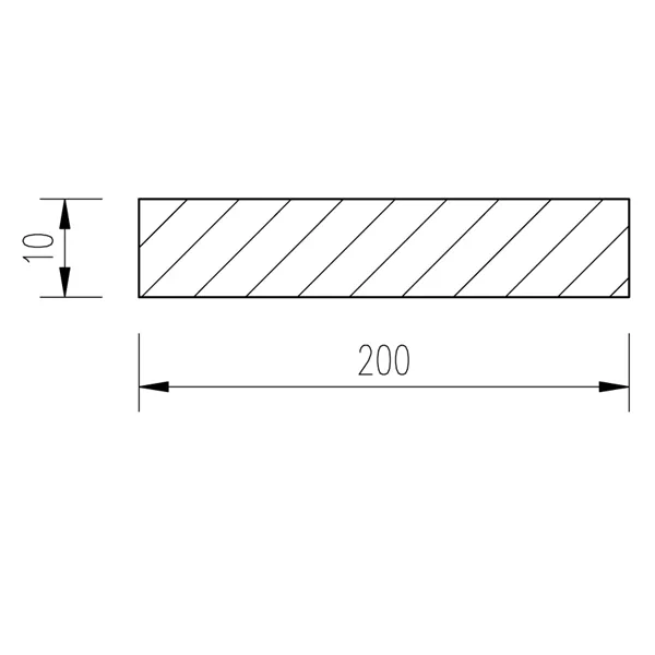 Ocel plochá 200x10