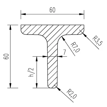 T 60x60x7