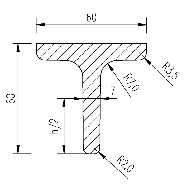 T 60x60x7