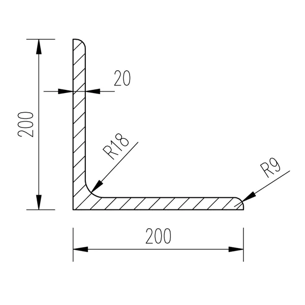 L 200x200x20