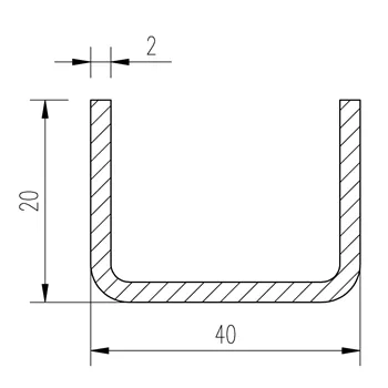 Jekl U 40x20x20x2