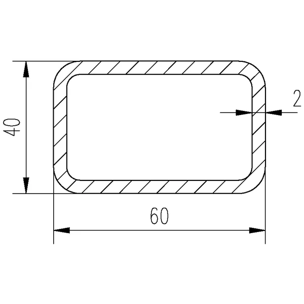 Jekl 60x40x2