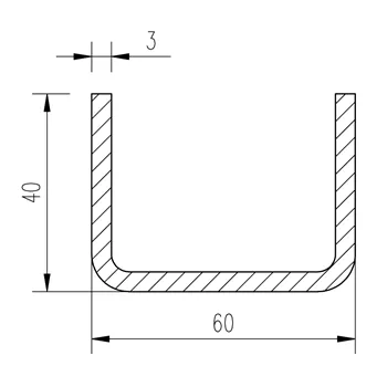 Jekl U 60x40x40x3