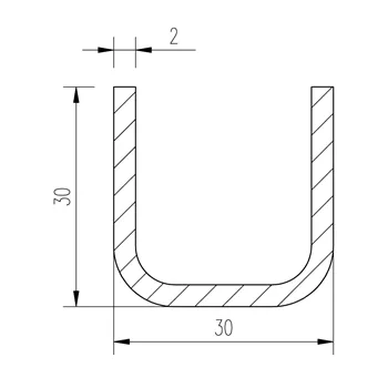 Jekl U 30x30x30x2