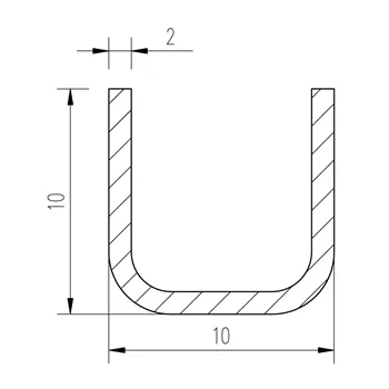 Jekl U 10x10x10x2