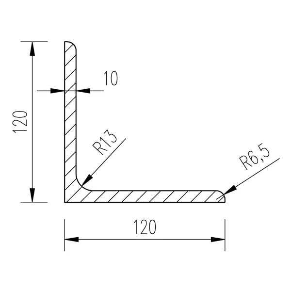 L 120x120x10