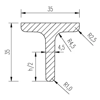 T 35x35x4,5