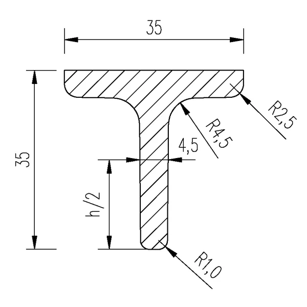 T 35x35x4,5