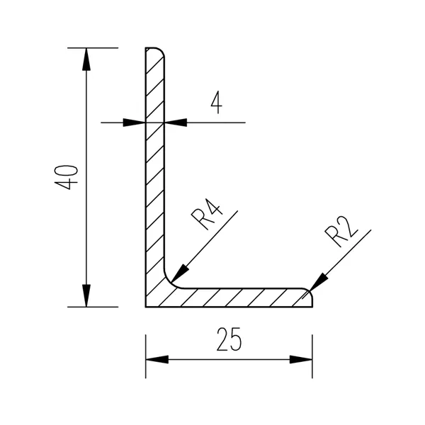 L 40x25x4