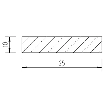 Ocel plochá 25x10