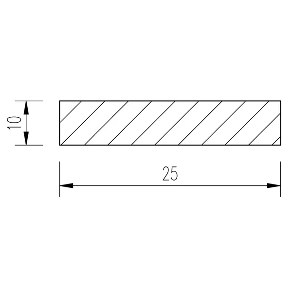 Ocel plochá 25x10