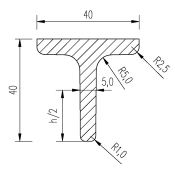 T 40x40x5