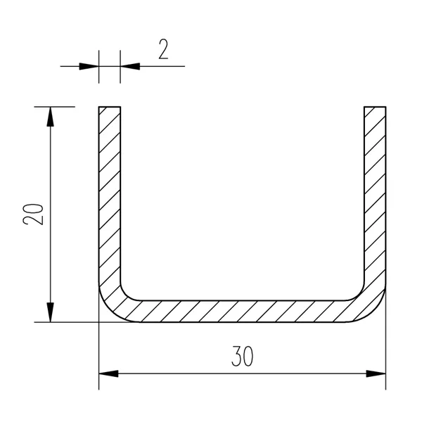 Jekl U 30x20x20x2