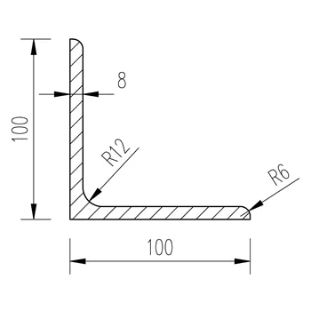 L 100x100x8