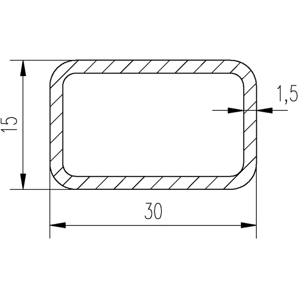 Jekl 30x15x1,5