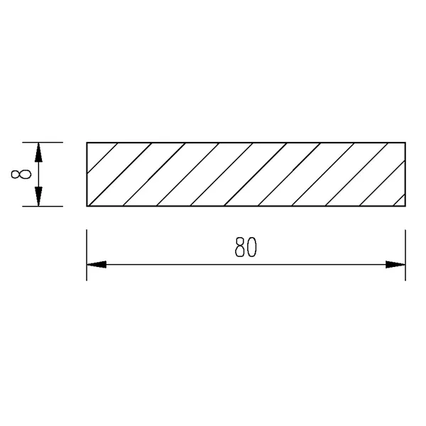 Ocel plochá 80x8