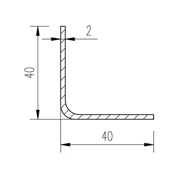 Jekl L 40x40x2