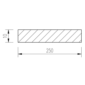 Ocel plochá 250x10