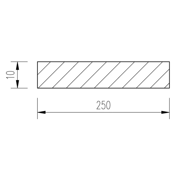 Ocel plochá 250x10