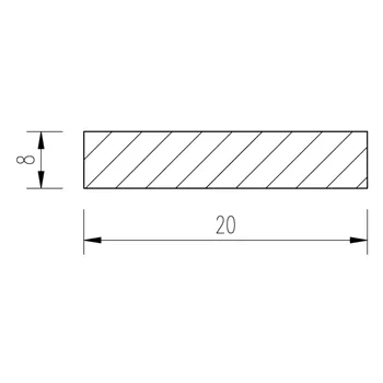 Ocel plochá 20x8