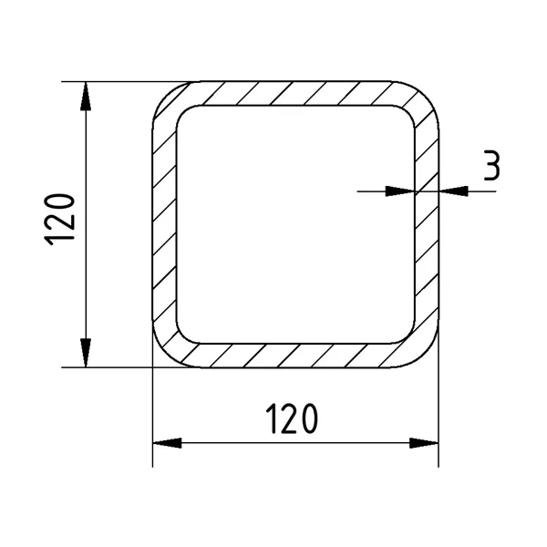 Jekl 120x120x3