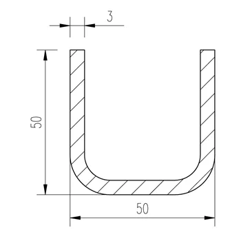 Jekl U 50x50x50x3