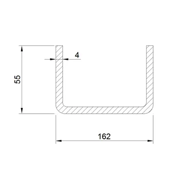 Jekl U 162x55x55x4