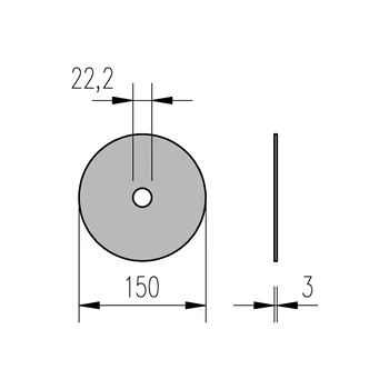 Kotouč řezný 150x2,5(3,0) / 22,2 Inox