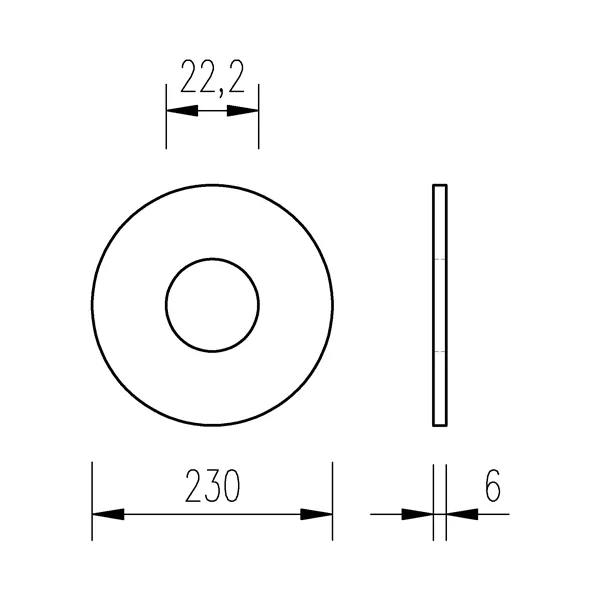 Kotouč brusný 115x 6,0(6,4)/ 22,2 Inox