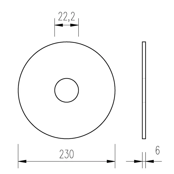 Kotouč brusný 180x 6,4/ 22,2 Inox