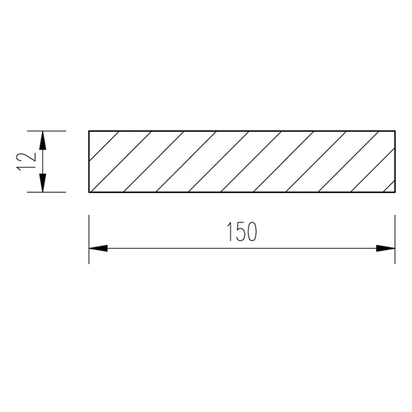 Ocel plochá 150x12