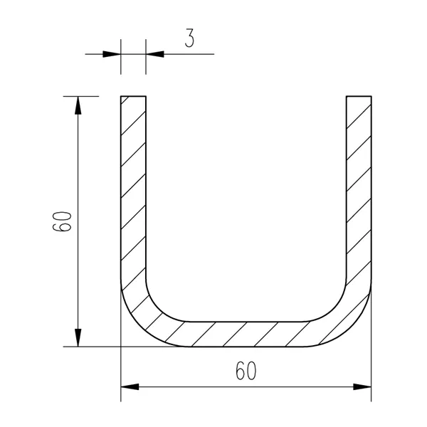 Jekl U 60x60x60x3