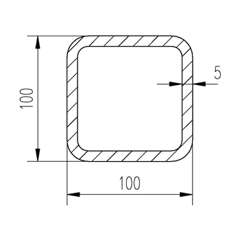 Jekl 100x100x5