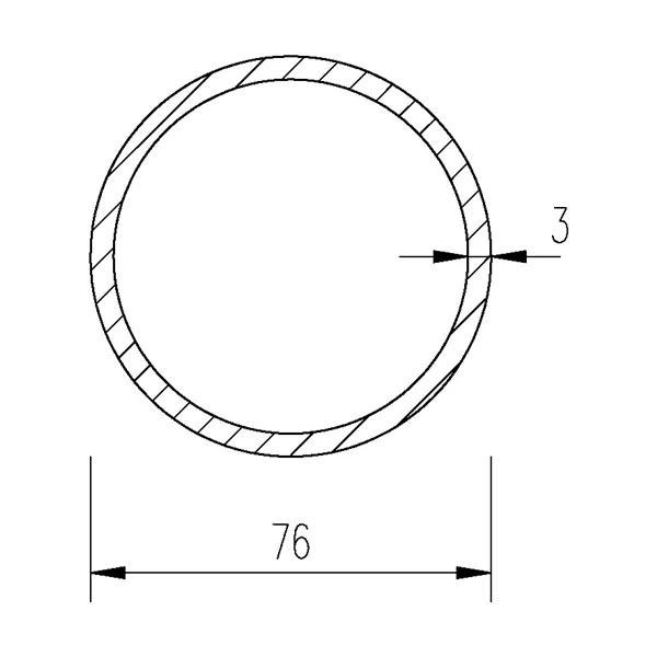 Trubka konstrukční 76,1x3/76,1x2,9/