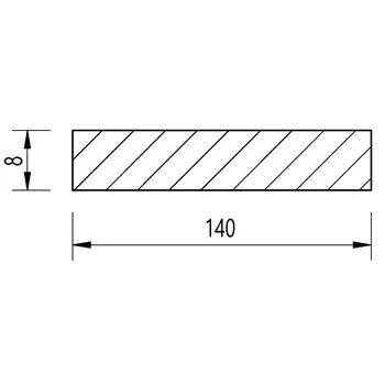 Ocel plochá 140x8