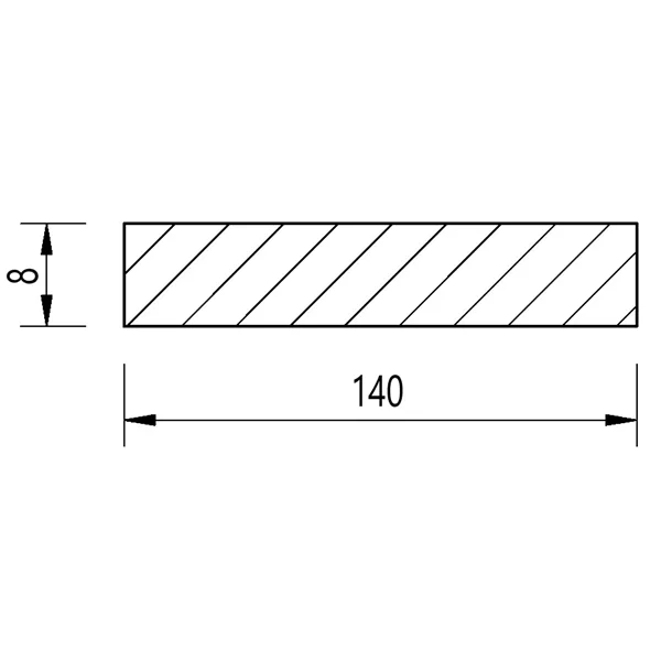 Ocel plochá 140x8