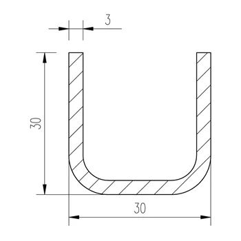 Jekl U 30x30x30x3