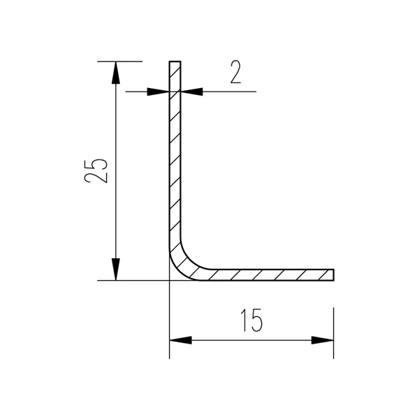 Jekl L 25x15x2