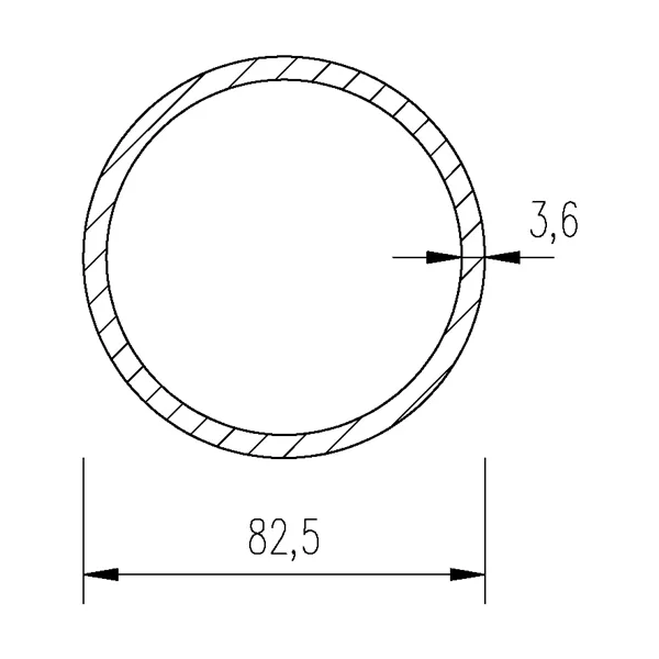 Trubka bezešvá hladká 82,5x3,6