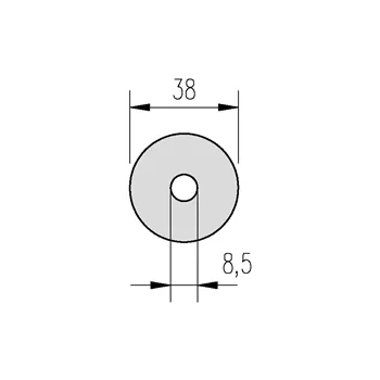 Podložka Zn 8,5x38 k VSŽ plechům