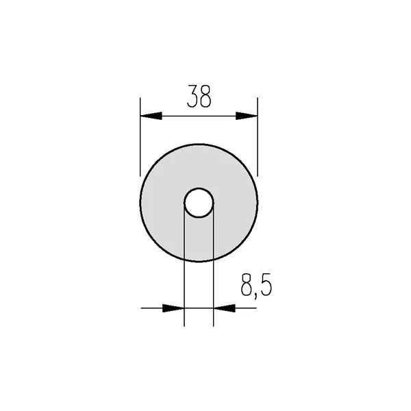 Podložka Zn 8,5x38 k VSŽ plechům