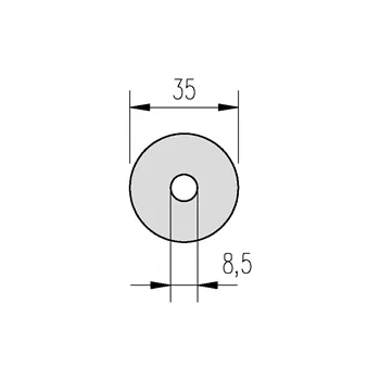 Podložka těsnící 8,5x35 V11 guma k VSŽ plechům