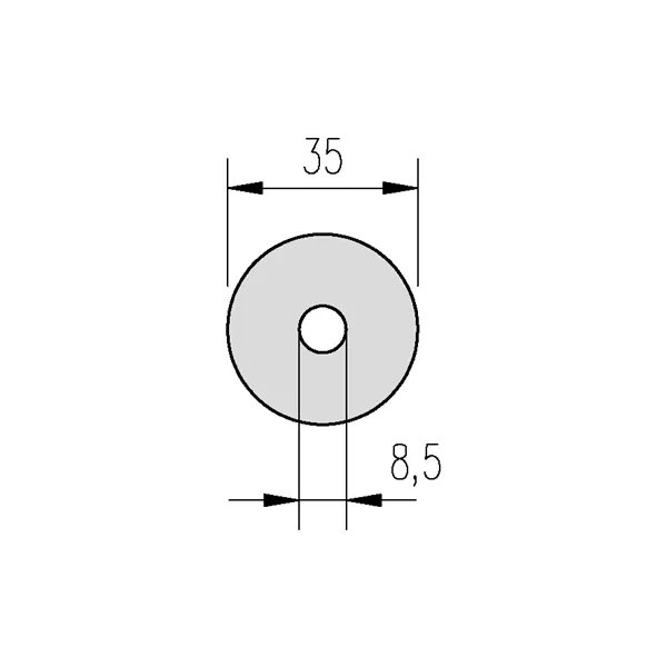 Podložka těsnící 8,5x35 V11 guma k VSŽ plechům