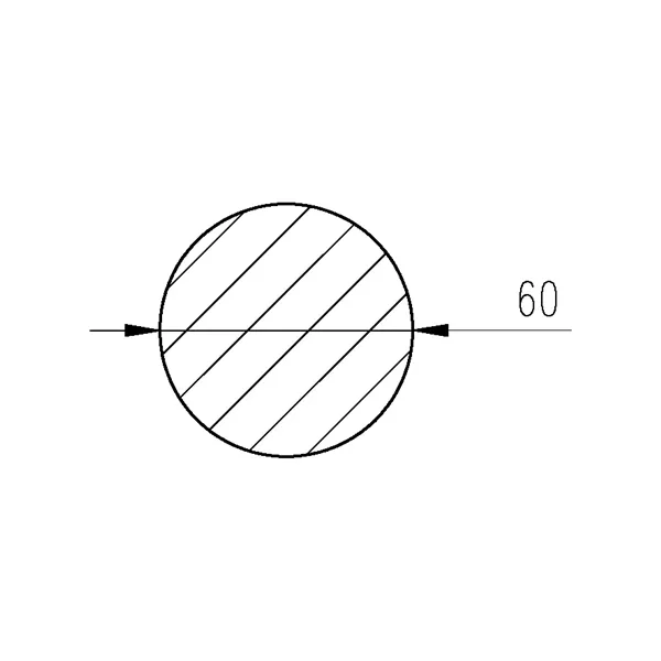 Ocel kruhová 60mm tažená