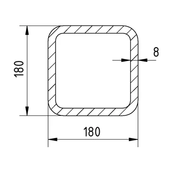 Jekl 180x180x8